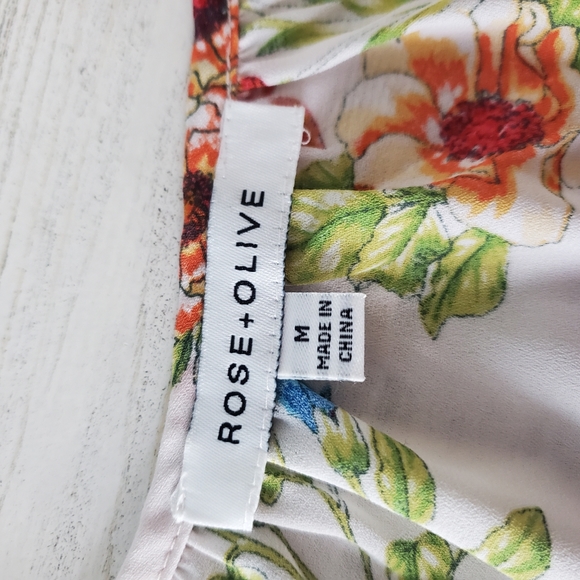 Rose and Olive Floral Tank Top - Picture 6 of 6